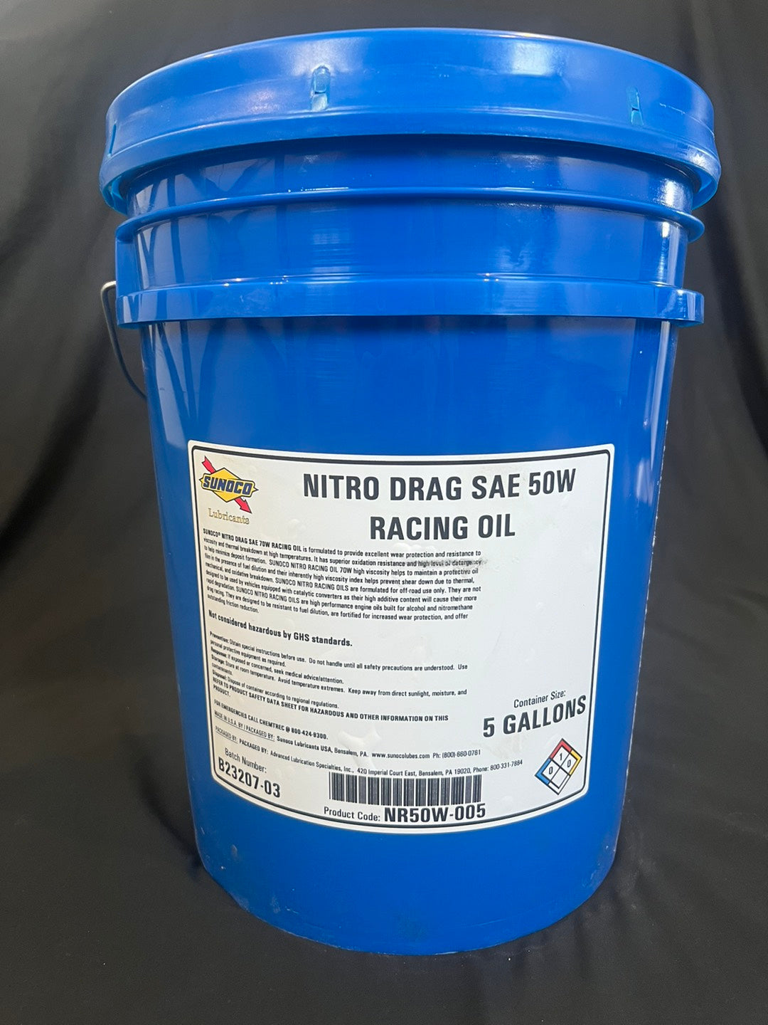 Sunoco Nitro Drag 50w - 5 Gallon Pail