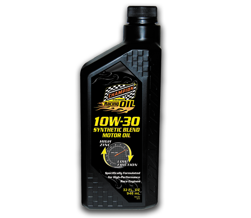 Racing SAE 10W-30 Synthetic Blend - 12/1 Quart