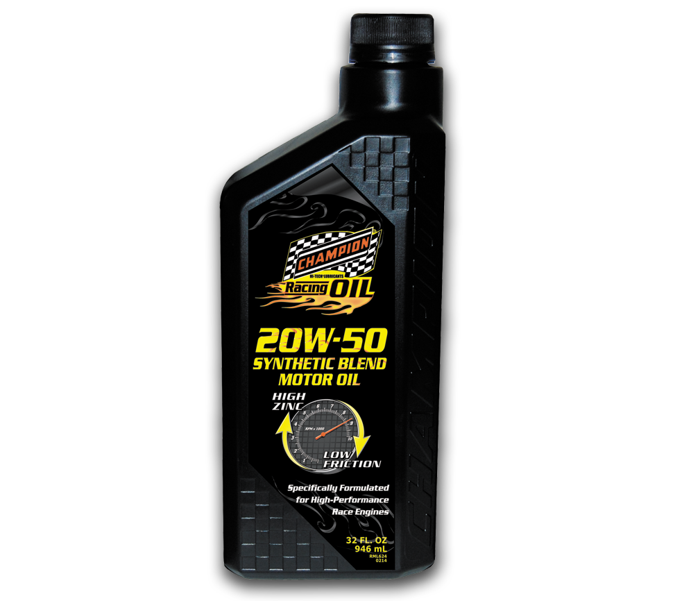 Racing SAE 20W-50 Synthetic Blend - 12/1 Quart