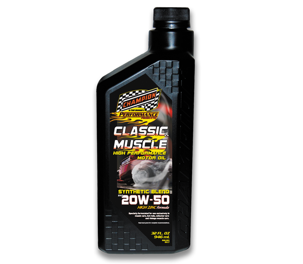 Classic & Muscle 20W-50 SynBlend High-Zinc Motor Oil - 6/1 Quart